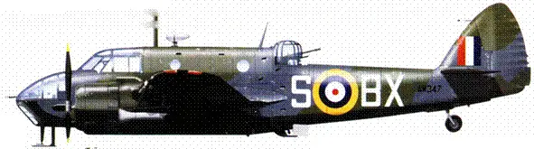 Бристоль Бофорт MkIIA AW 347 BXS из 86й эскадрильи Скиттен Шотландия - фото 68