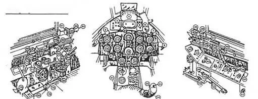 Интерьер кабины F8F 1 кнопка запуска двигателя 2 управление - фото 96