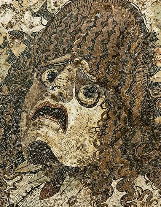 Трагическая маска Мозаика Помпеи В особенности беспокоит и мучит - фото 44
