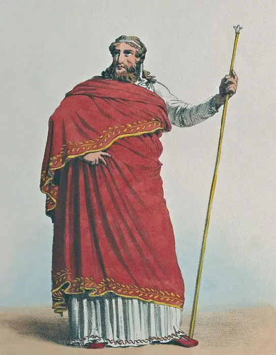 Традиционный древнеримский костюм Раскрашенная гравюра Можно ли - фото 48
