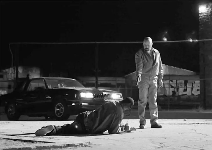 Кадр из эпизода Полумеры телесериала Во все тяжкие Уолтер и Уолтермладший - фото 21