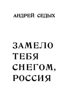 Андрей Седых - Замело тебя снегом, Россия