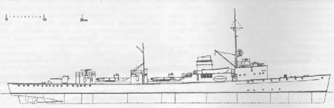 Миноносцы Т1 Т12 Наружный вид 1939 г Модернизации В 1941 году на - фото 24