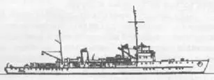 Эскортный корабль F2 f4 Наружный вид 1940 г Штабные корабли - фото 64