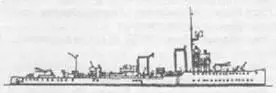 Миноносец TA16 Наружный вид 1944 г Тип ТА16 Эти два корабля - фото 70