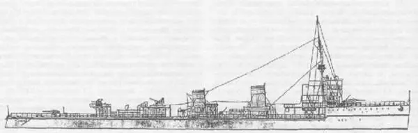Миноносец ТА20 Наружный вид и различные схемы камуфляжной окраски в 1943 - фото 72