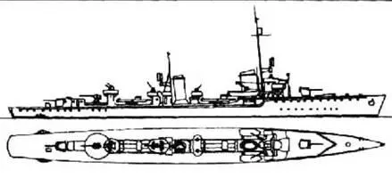 Миноносцы Гриф Кондор Фальк и Мёве Наружный вид 1944 г В ночь с - фото 8