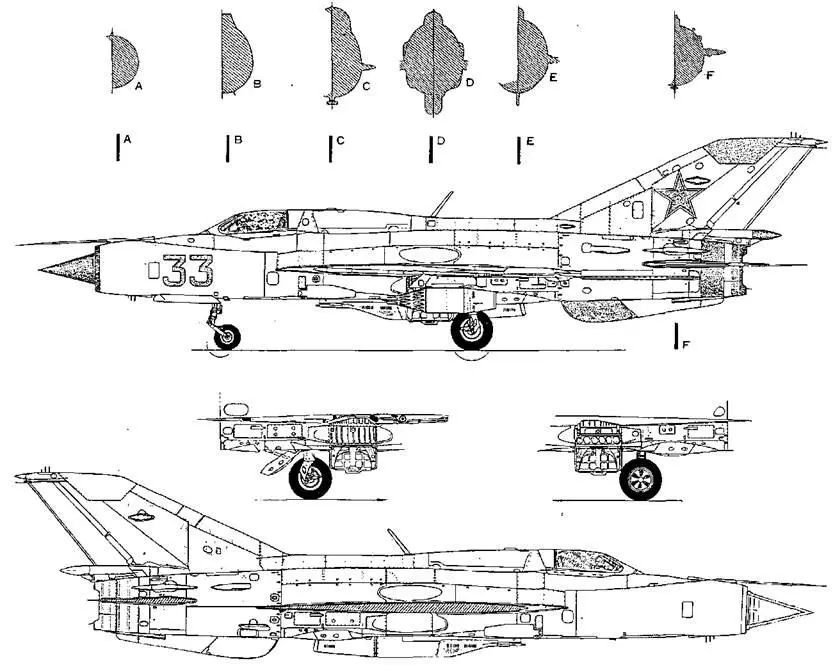МиГ21ПФМ МиГ21ПФ и МиГ21ПФМ были единственными вариантами МиГ21 с - фото 127