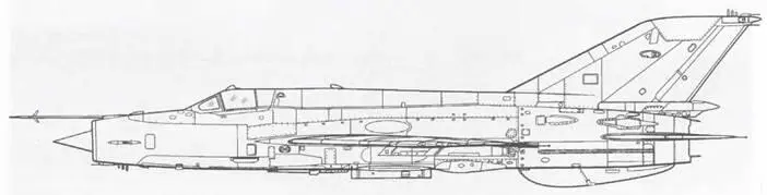 МиГ21бис САУ Внешне самолеты этой модификации отличались только антеннами - фото 9