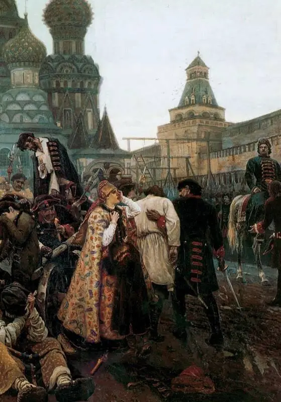 Утро стрелецкой казни фрагмент Суриков В И Слово и дело Портрет А - фото 41