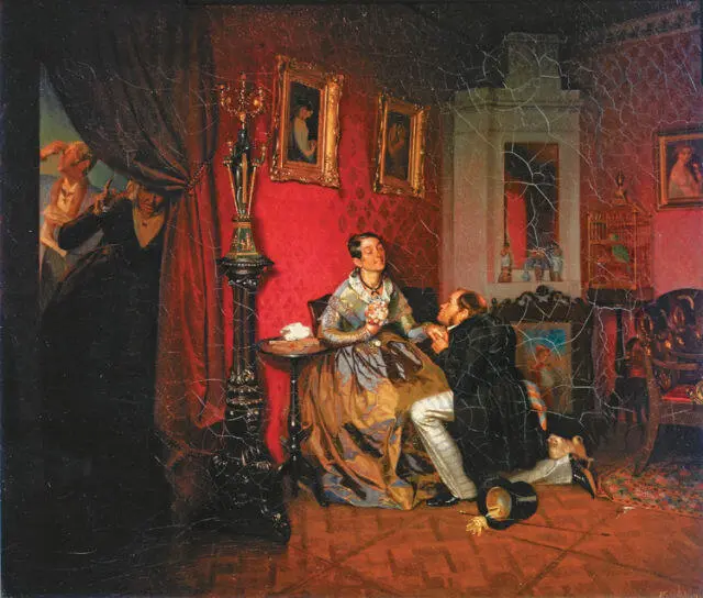 ПАВЕЛ ФЕДОТОВ Разборчивая невеста 1847 Государственная Третьяковская - фото 184