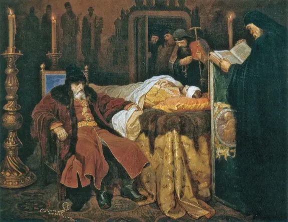 ВЯЧЕСЛАВ ШВАРЦ Иван Грозный у тела убитого им сына 1864 Государственная - фото 193