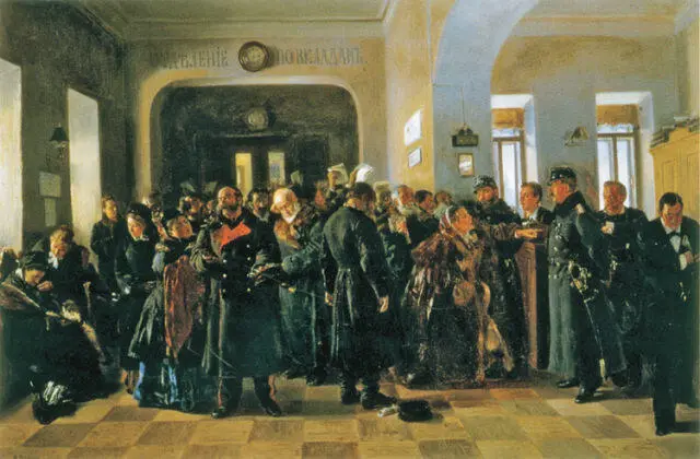 ВЛАДИМИР МАКОВСКИЙ Крах банка 1881 Государственная Третьяковская галерея - фото 263