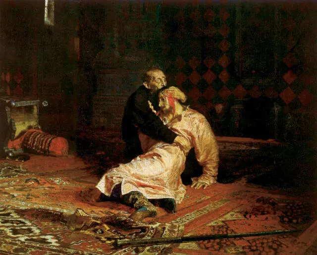 ИЛЬЯ РЕПИН Иван Грозный и сын его Иван 16 ноября 1581 года 1885 - фото 283