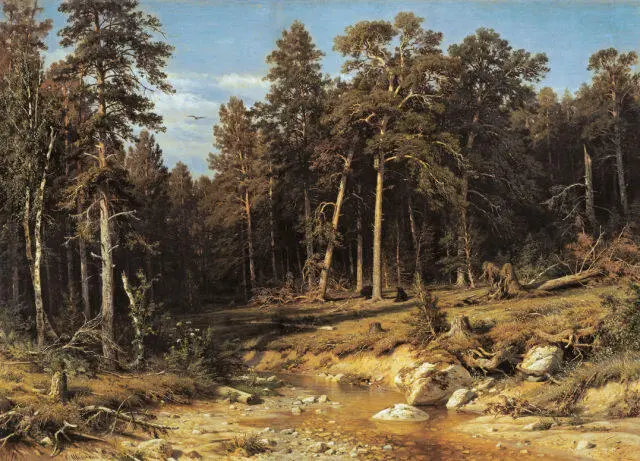 ИВАН ШИШКИН Сосновый бор Мачтовый лес в Вятской губернии 1872 - фото 313