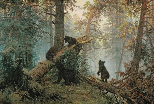 ИВАН ШИШКИН Утро в сосновом лесу 1889 Государственная Третьяковская галерея - фото 317