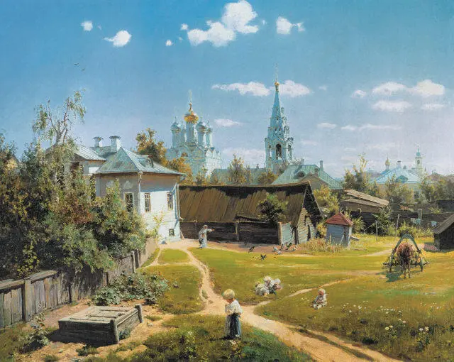 ВАСИЛИЙ ПОЛЕНОВ Московский дворик 1878 Государственная Третьяковская - фото 330