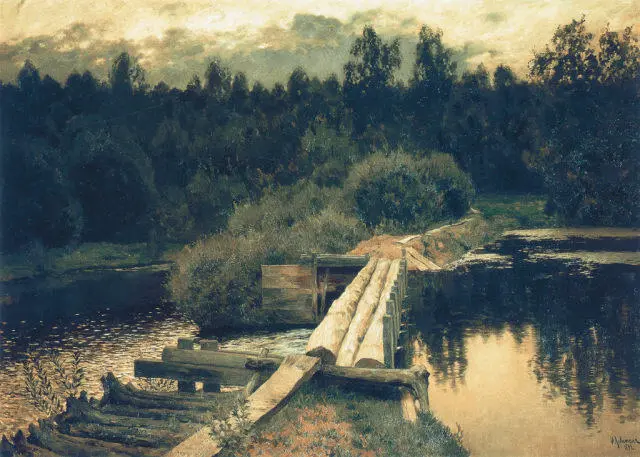 ИСААК ЛЕВИТАН У омута 1891 Государственная Третьяковская галерея Москва - фото 342
