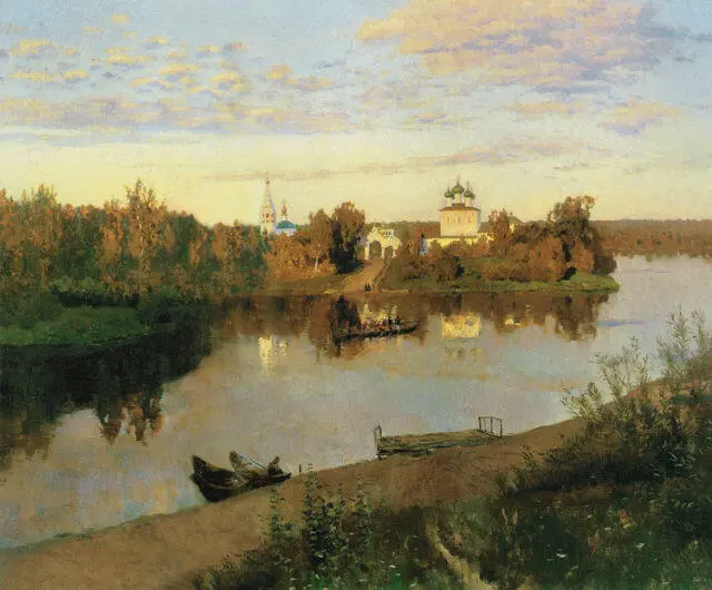 ИСААК ЛЕВИТАН Вечерний звон 1892 Государственная Третьяковская галерея - фото 345