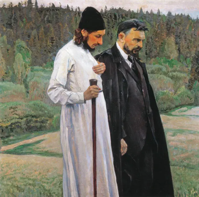 МИХАИЛ НЕСТЕРОВ Философы 1917 Государственная Третьяковская галерея Москва - фото 381