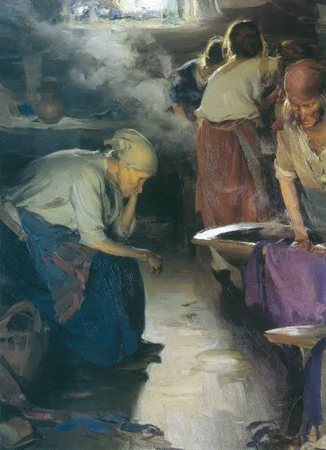 АБРАМ АРХИПОВ Прачки Конец 1890х Государственная Третьяковская галерея - фото 392