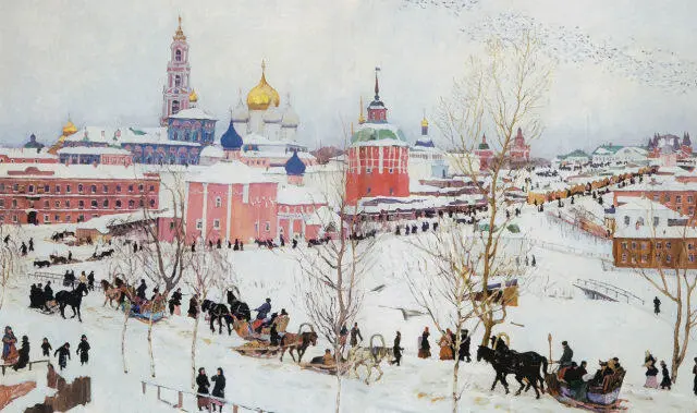 КОНСТАНТИН ЮОН Троицкая лавра зимой 1910 Государственный Русский музей - фото 400