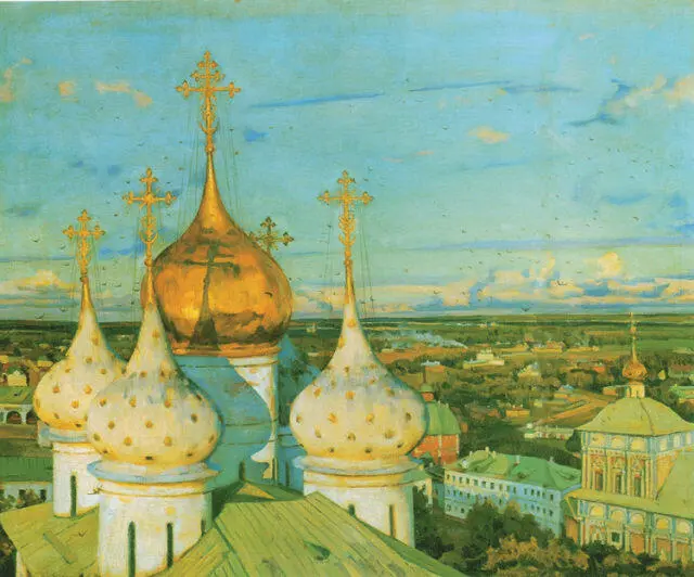 КОНСТАНТИН ЮОН Купола и ласточки 1921 Государственная Третьяковская галерея - фото 402