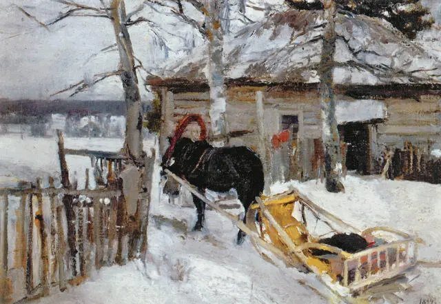КОНСТАНТИН КОРОВИН Зимой 1894 Государственная Третьяковская галерея Москва - фото 426