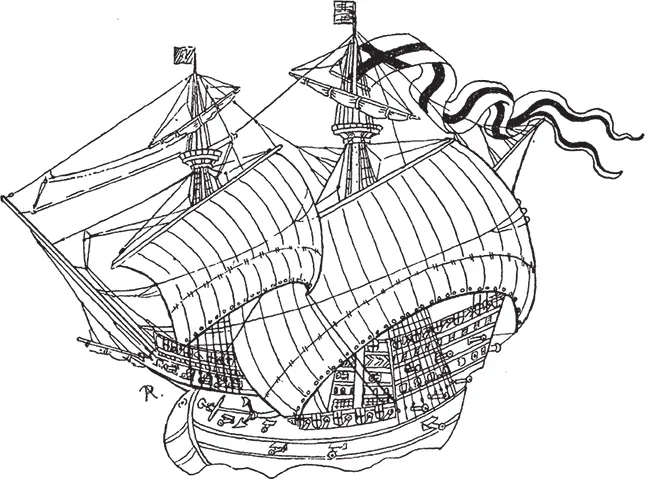 Рис 84 Английский корабль 1540 г Генрих VIII взялся за дело со всей - фото 84