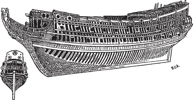 Рис 94 Английская модель 1658 г Стокгольм морской музей На изображении - фото 94