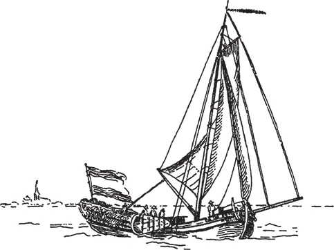 Рис 127 Голландская яхта с бизанью с коротким гафелем 1780 г Рис 128 - фото 127