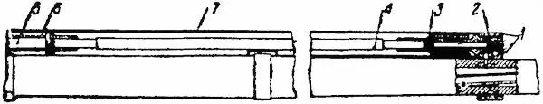 Рис 3Механизм перезаряжания ружья 1 газовая камора 2 газовый регулятор - фото 3