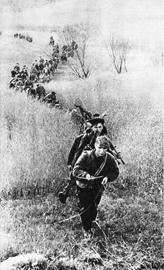 Ленинградские партизаны на марше 1943 г Роль союзников во Второй мировой - фото 91