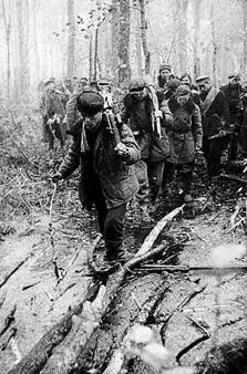Выход партизан на боевое задание В это же время Советские соединения 5й - фото 312