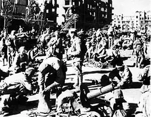 Воиныосвободители в Сталино Донецке Митинг в освобожденном Сталине - фото 322