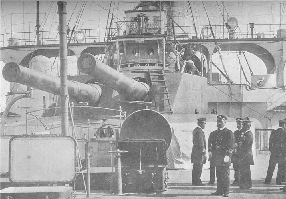 На палубе броненосца Асахи Броненосец Микаса Журнал MARINE ENGINEER а - фото 42