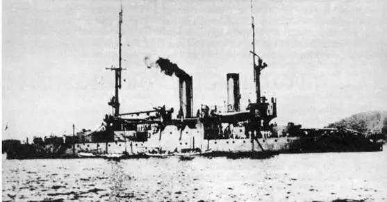 Учебноартиллерийский корабль Мишима 1907 г Взяв корабль в плен японцы - фото 51