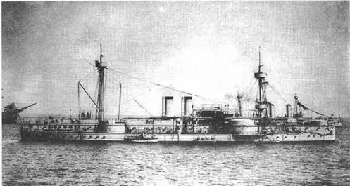 Броненосец Чен Иен 1900е гг К 23 июня крейсера Нисснн и - фото 12