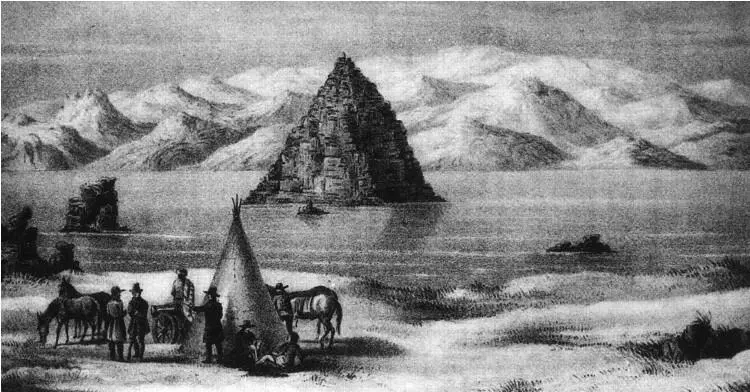 Рис 52 Пушка Фримонта в лагере на ПирамидЛейк Невада 13 января 1844 г С - фото 77