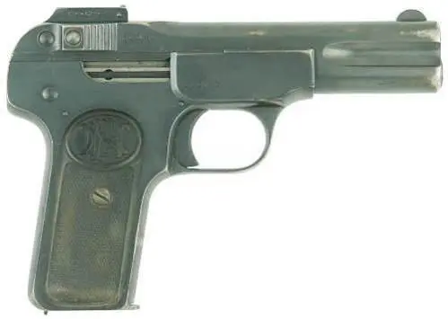 Пистолет FN Browning model 1900 конструкции Джона Мозеса Браунинга впервые - фото 32