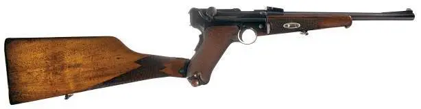 Пистолеткарабин DWM Model 1902 с присоединенным прикладом С 1902 по 1904 гг в - фото 77