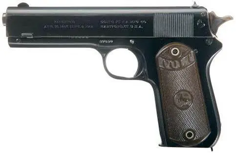 Colt Model 1903 Pocket Hammer Модель 1902 отличалась удлиненной рукояткой - фото 346
