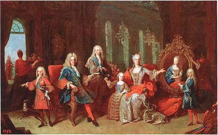 Семья Филиппа V Жан Ранк ок 1722 г Музей Прадо Испания Мадрид КОРОЛЬ - фото 43