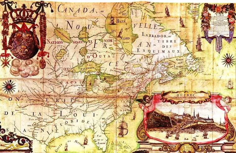 Карта Канады из книги Carte de lAmerique Septentrionale Карта Северной - фото 52