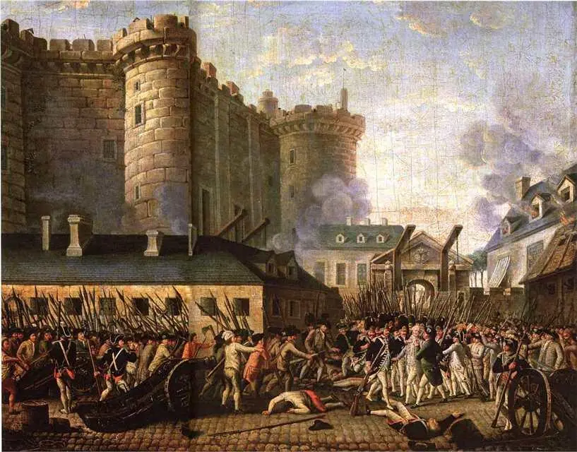 Взятие Бастилии 14 июля 1789 г Французская школа XVIII в Версаль Франция - фото 56