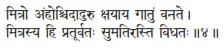 mitro aṁhościdāduru kṣayāya gātuṁ vanate ǀ mitrasya hi pratūrvataḥ - фото 116
