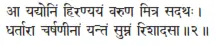 ā yadyoniṁ hiraṇyayaṁ varuṇa mitra sadathaḥ ǀ dhartārā carṣaṇīnāṁ yantaṁ - фото 126