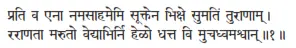 prati va enā namasāhamemi sūktena bhikṣe sumatiṁ turāṇām ǀ rarāṇatā maruto - фото 16