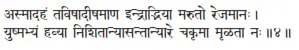 asmādahaṁ taviṣādīṣamāṇa indrād bhiyā maruto rejamānaḥ ǀ yuṣmabhyaṁ havyā - фото 19