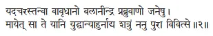 yadacarastanvā vāvṛdhāno balānīndra prabruvāṇo janeṣu ǀ māyet sā te yāni - фото 215